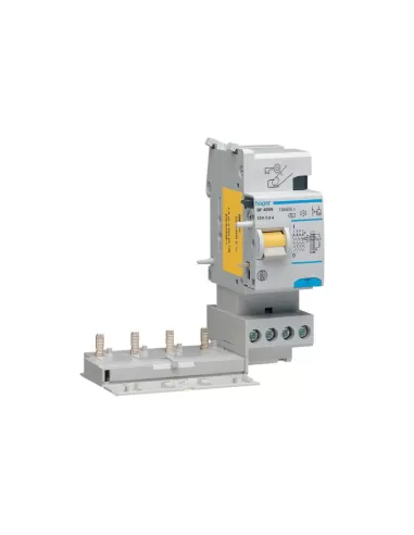 Hager bg426n differential block 4p 500ma 25a ac 2 din modules